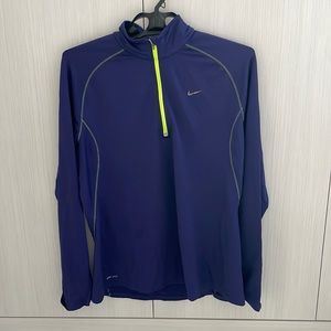 Men's Dri-FIT 1/2-Zip Running Top - Purple